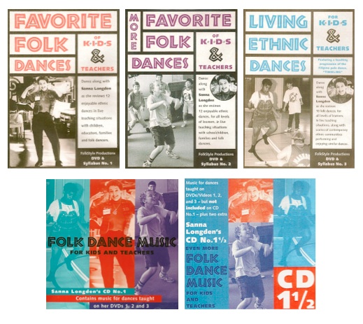 <i>Favorite Folk Dances</i>, <i>More Favorite Folk Dances</i>, and <i>Living Ethnic Dances</i> Bundle<br>Sanna Longden