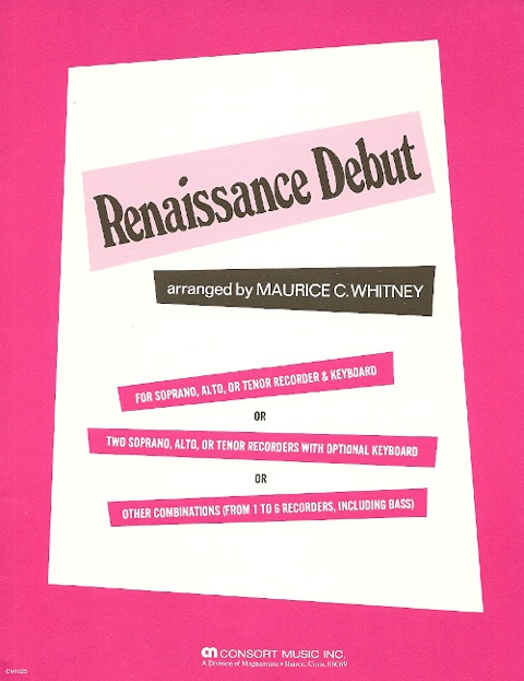 Renaissance Debut<br>arranged by Maurice C. Whitney