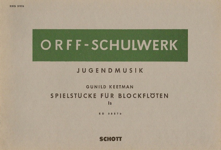 Spielstcke fr Blockflten Vol. 1b<br>Gunild Keetman