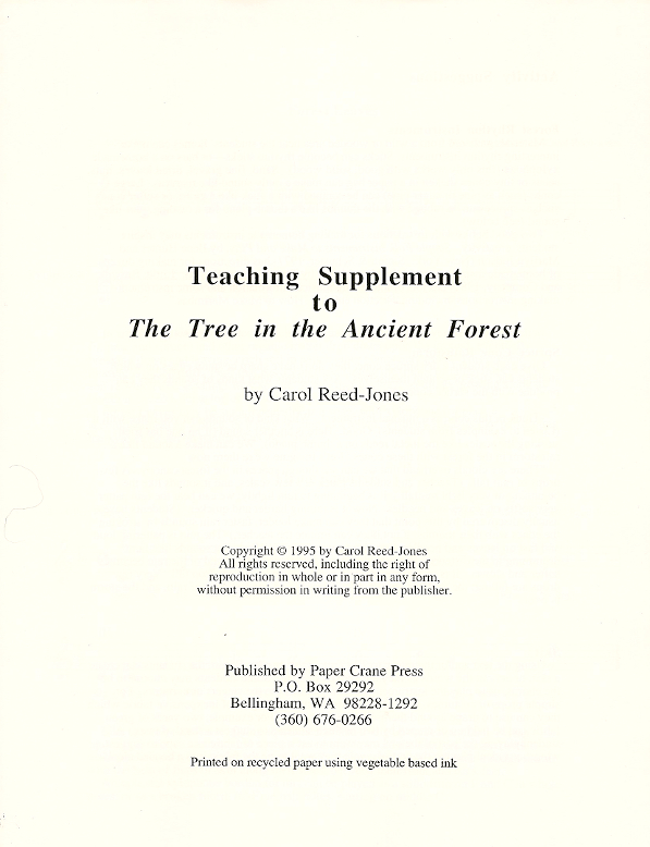 The Tree in the Ancient Forest<br>Teaching Supplement<br>Carol Reed-Jones