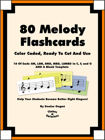 80 Melody Flashcards<br>Denise Gagn