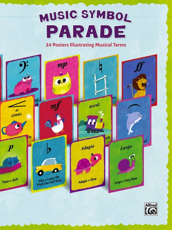 Music Symbol Parade<br>24 Posters Illustrating Musical Terms
