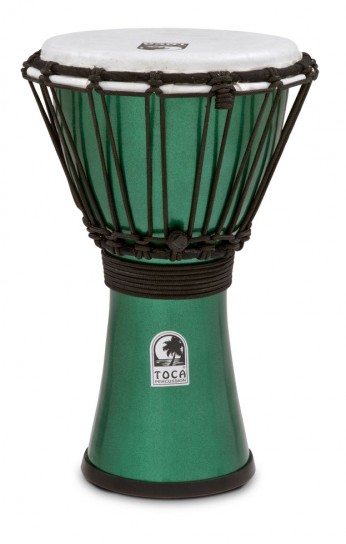 Toca Freestyle Colorsound 7 Djembes, Metallic<!-- 4 --> Green