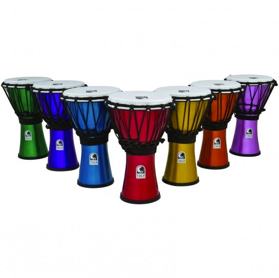 Toca Freestyle Colorsound 7� Djembes, Set of 7