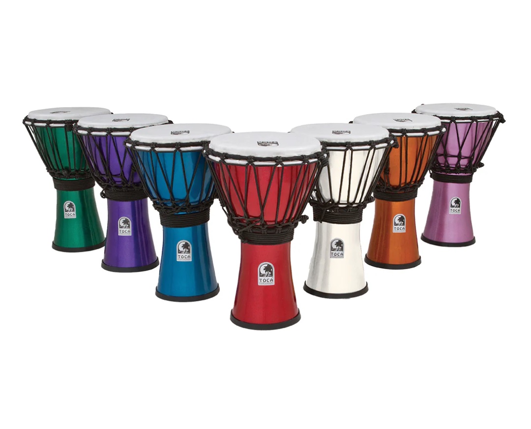 Toca Freestyle Colorsound 7 Djembes, Set of 7